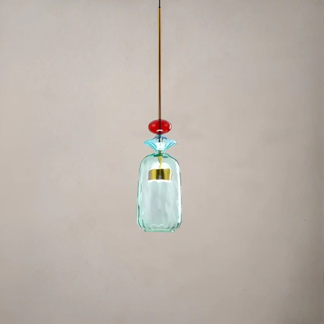 Solira Macaron | Farbige Glas-Pendelleuchte im skandinavischen Stil