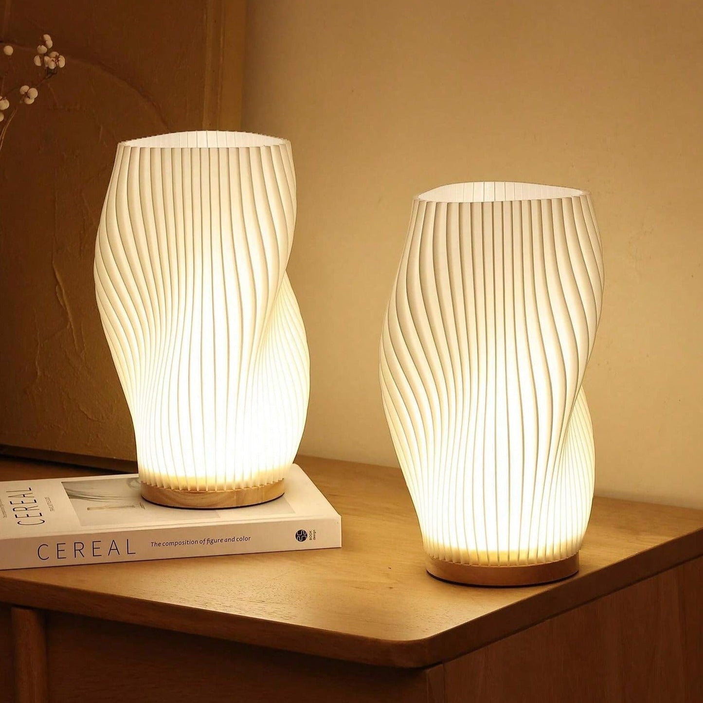 Wavecrest Aura | LED-Tischlampe im wellenförmigen Design