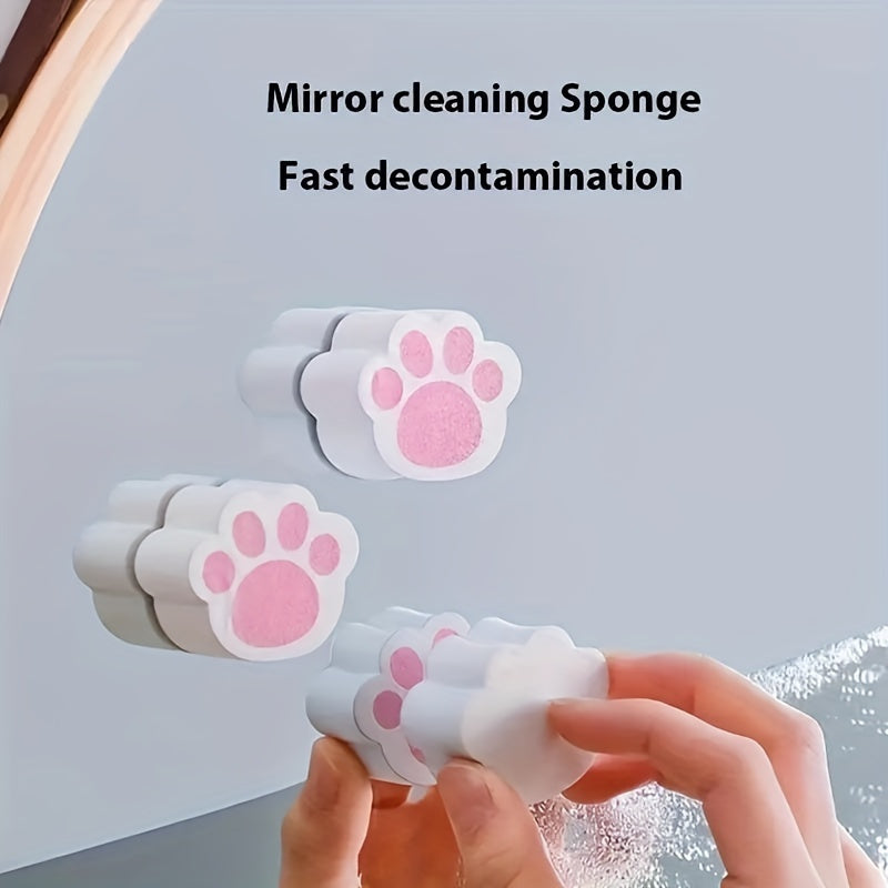 ClaritySponge Glasreiniger | Magischer Reinigungsschwamm für streifenfreie Spiegel, Armaturen, Glas & Kalkentfernung