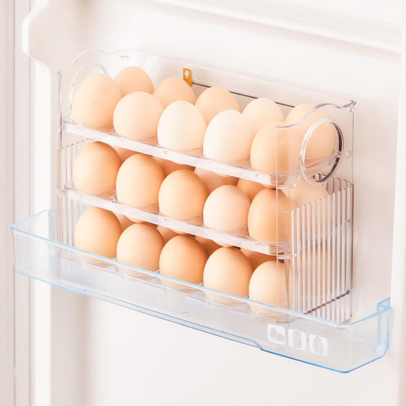 EggiRoll | Automatischer Eierbehälter mit Flip-Funktion für 30 Eier