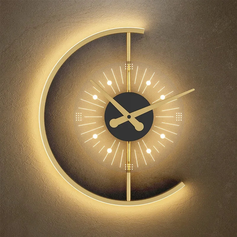 Lumano | Moderne LED-Wandlampe im Uhrendesign mit Dimmfunktion