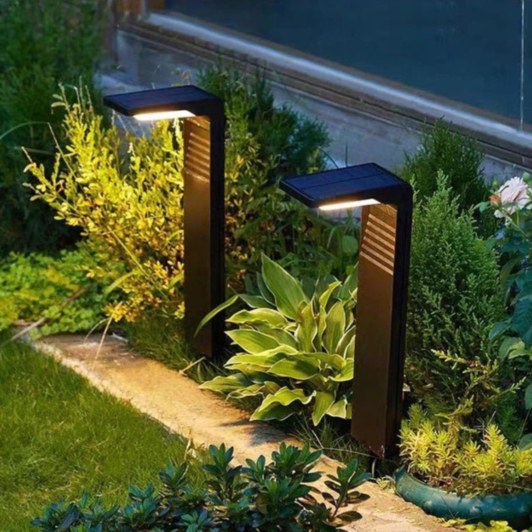 Orin Halo | Op zonne-energie werkende LED-buitenlamp met ringvormig design voor tuinen en paden