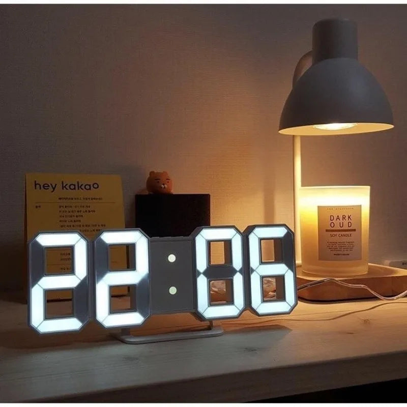 Digitix | Moderne 3D LED-klok voor aan de muur en op het bureau