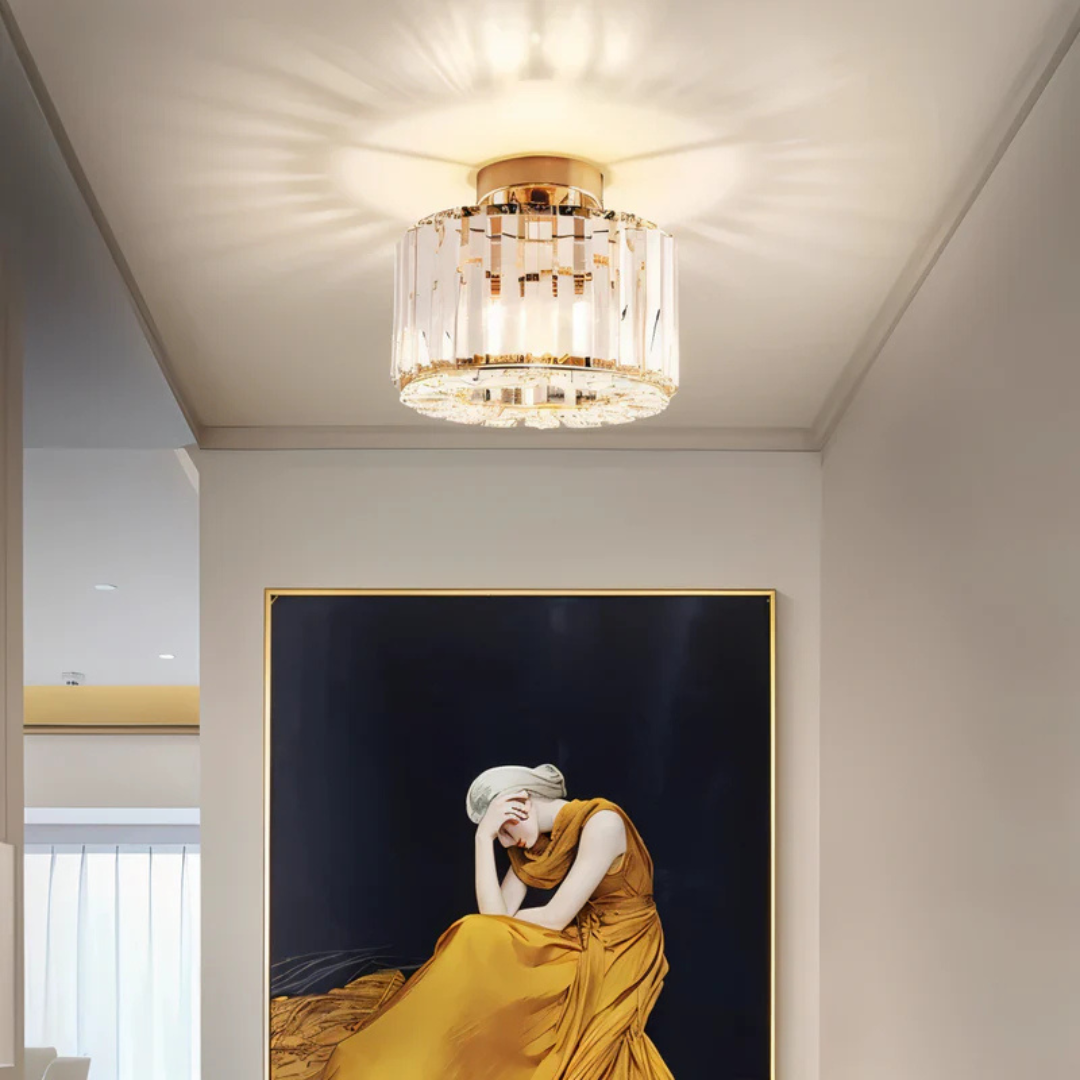 Crystala Lume | Kristallen plafondlamp met LED voor stijlvolle woonruimtes