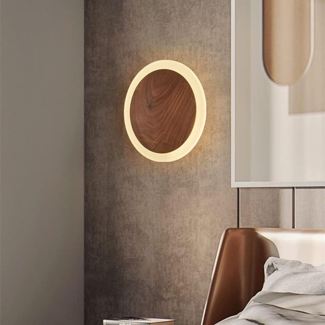 Nalo | LED-Wandleuchte aus Holz – skandinavisches Design, energiesparend