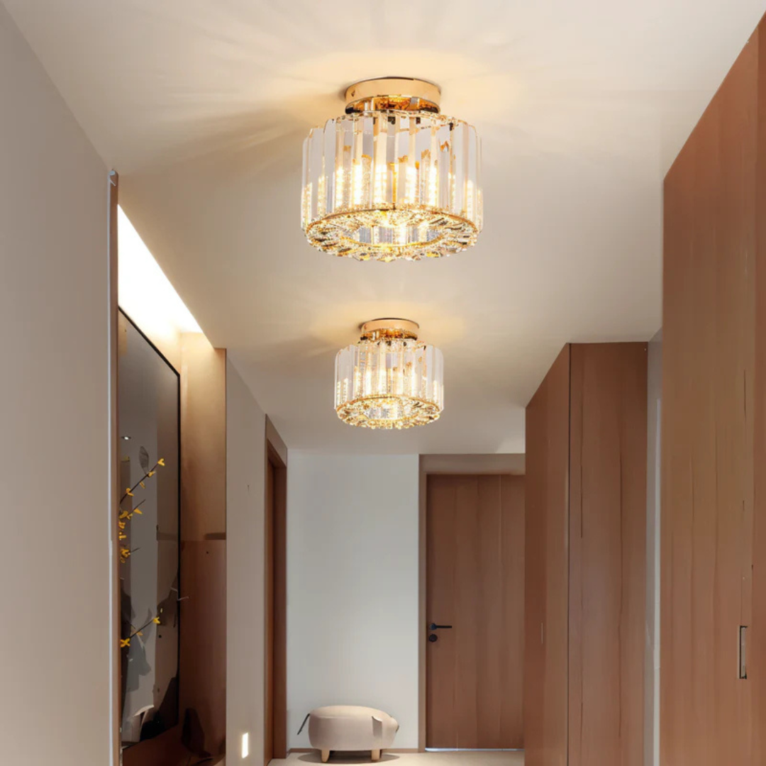 Crystala Lume | Kristallen plafondlamp met LED voor stijlvolle woonruimtes