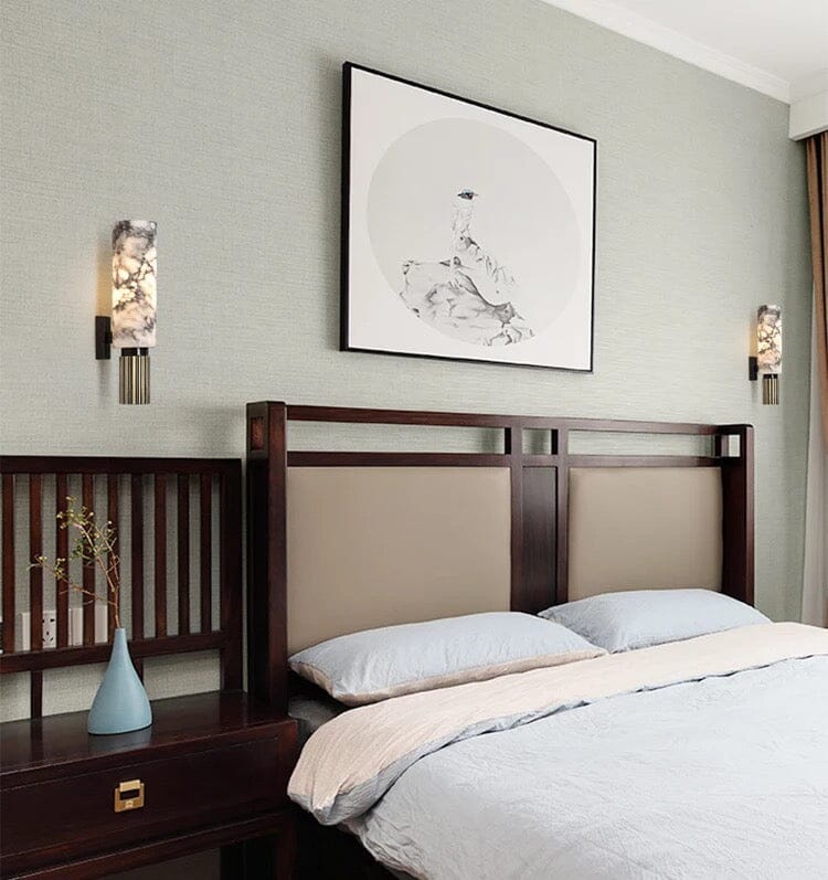 Luxuriöse Marmor-Wandleuchte – Elegantes Design mit LED-Licht für stilvolle Wohnräume