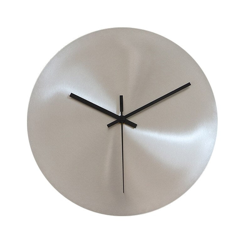 Aeris Steel | Elegante Minimalistische Edelstahl-Wanduhr | Zeitlose Präzision & Stil für modernes Interieur