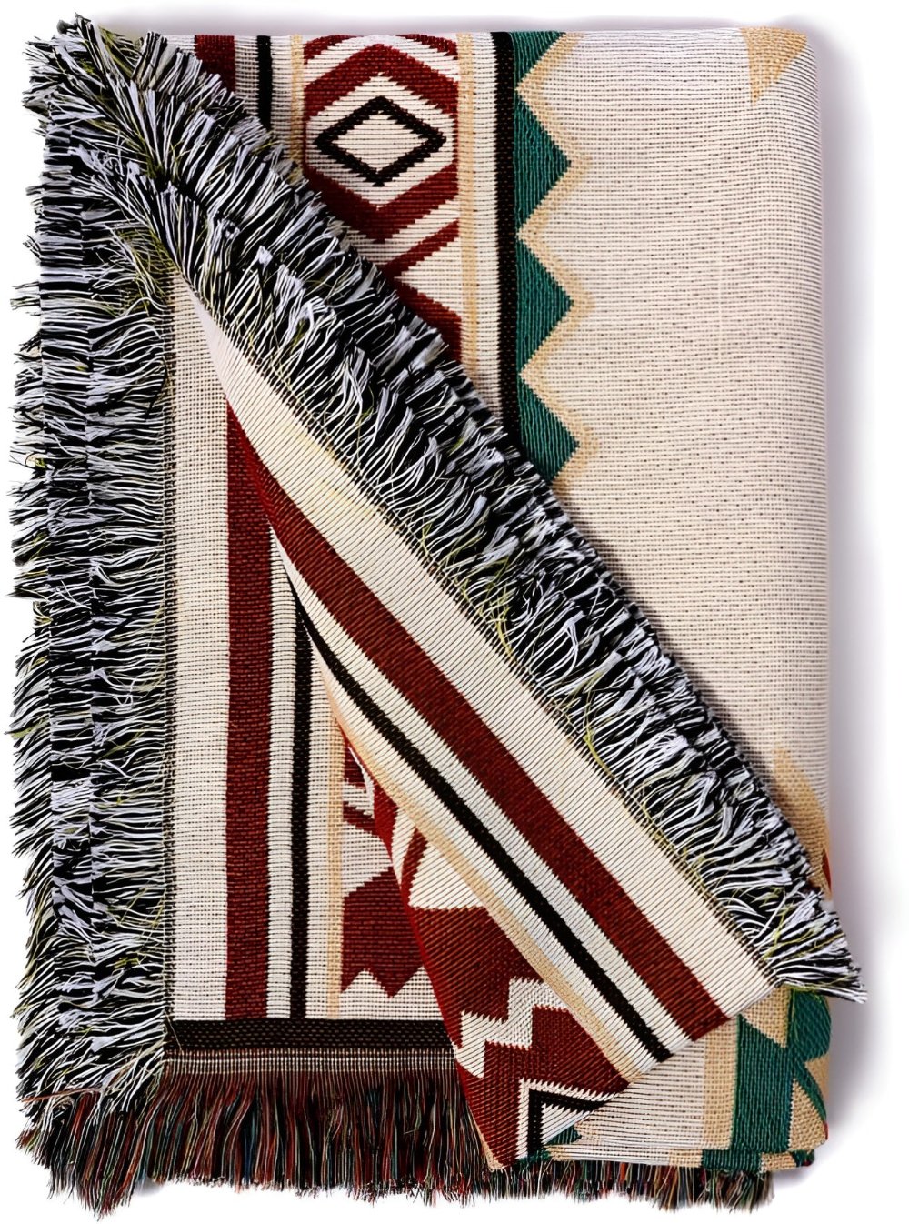 Picknickdecke Boho | Wendbar & Jacquard | Baumwollmix | Outdoor & Camping