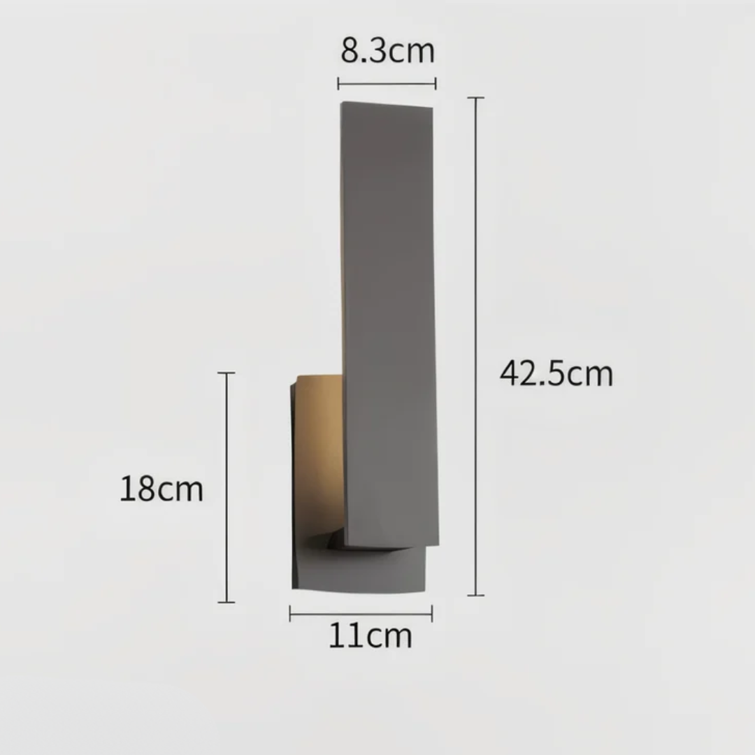 Lyrux | Minimalistische LED-Außenleuchte für moderne Fassaden