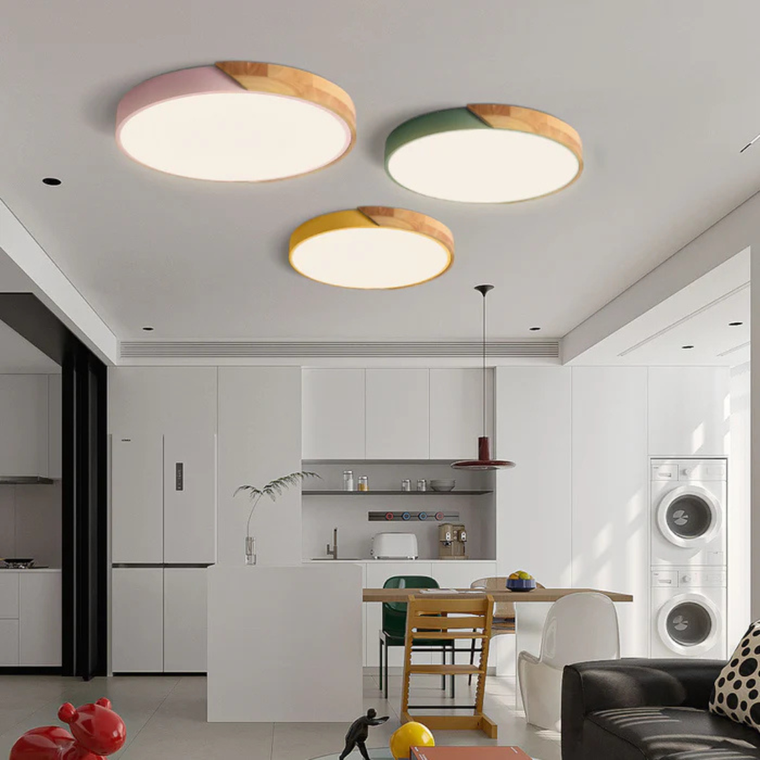 Delora Nord | Skandinavische LED-Deckenlampen aus Holze