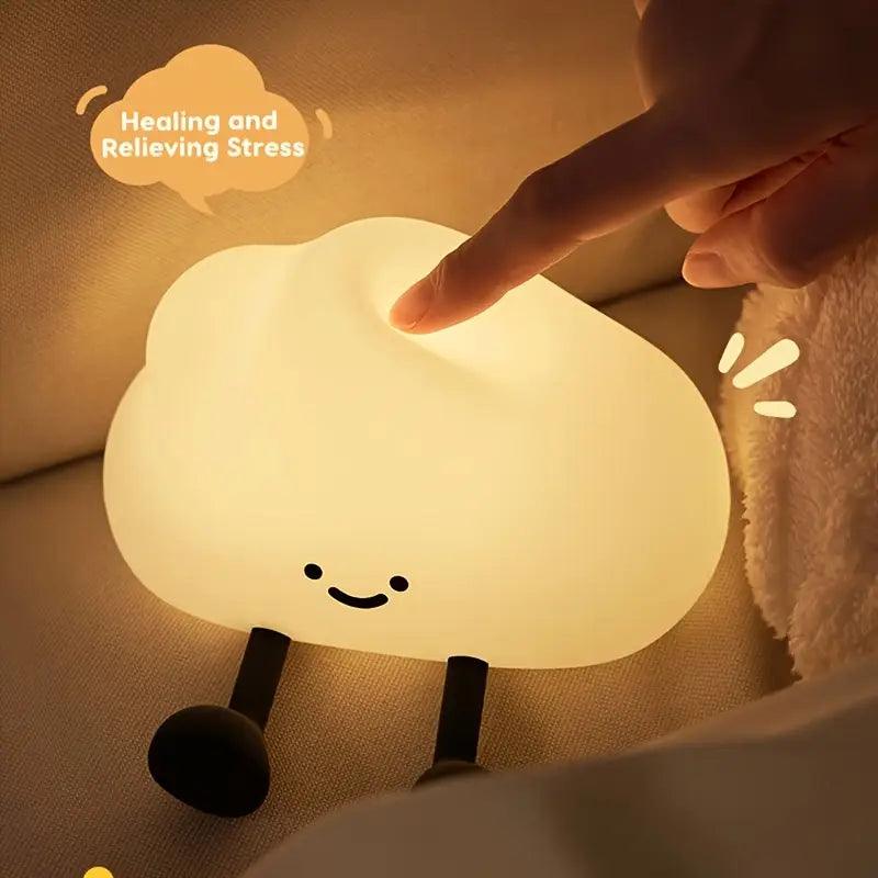 Nuvia Lumo | USB-oplaadbare LED-bedlamp in de vorm van een wolk met touchdimmer
