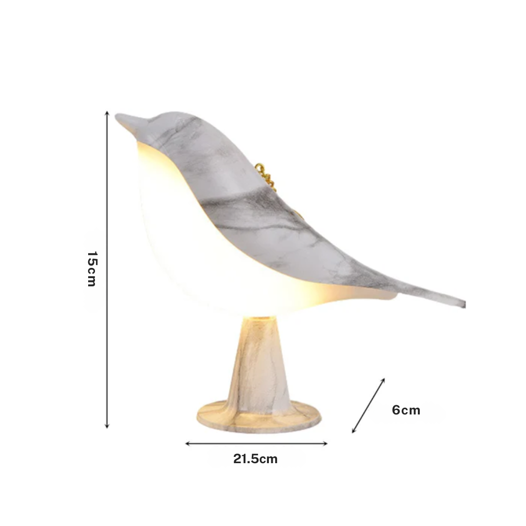 Thix Aviu | Draadloze LED-tafellamp met speels vogeldesign