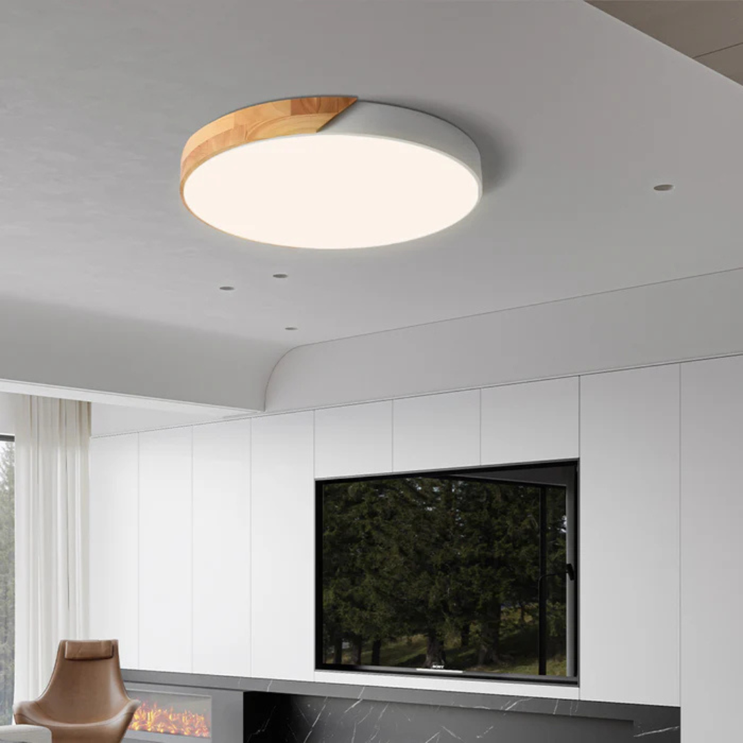 Delora Nord | Skandinavische LED-Deckenlampen aus Holze