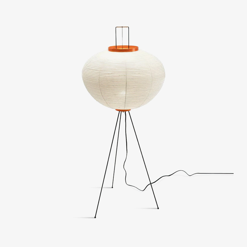 Lunora Haze | Skulpturale Stehlampe aus Reispapier im Japandi-Stil