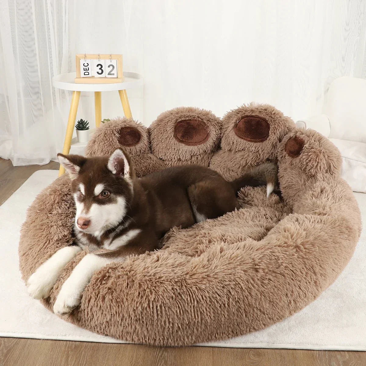 PawDream™ Orthopädisches Fluffy Hundebett | Extra Weich Plüsch | Gelenkschonend | Anti-Rutsch | 4 Größen