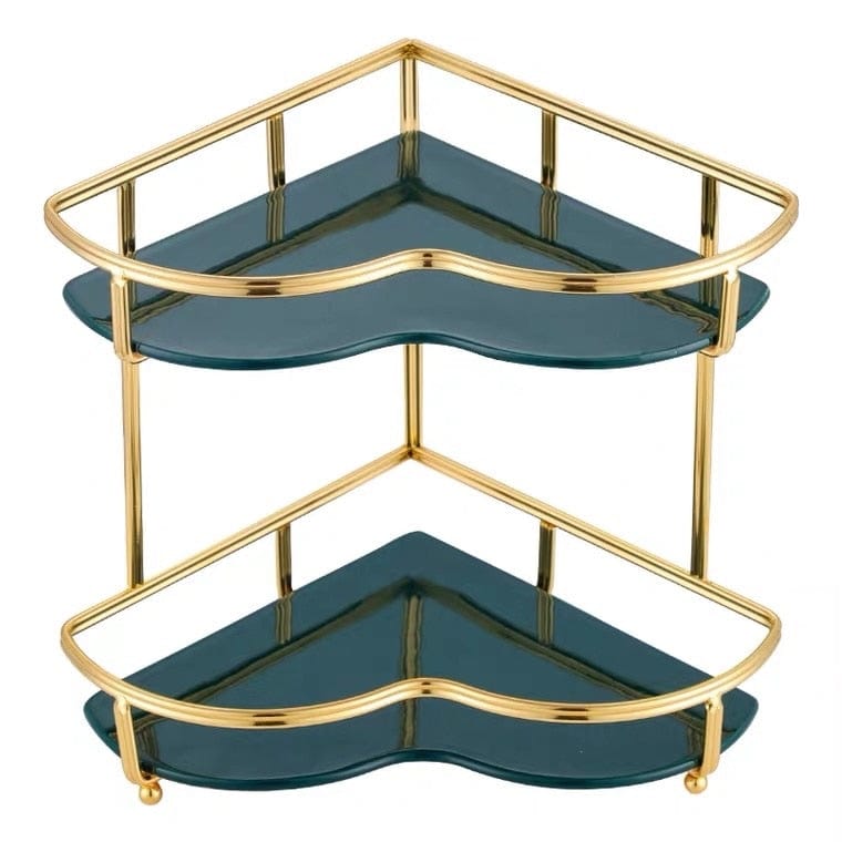 CornerEase plank | Elegante hoekplank van hout en metaal