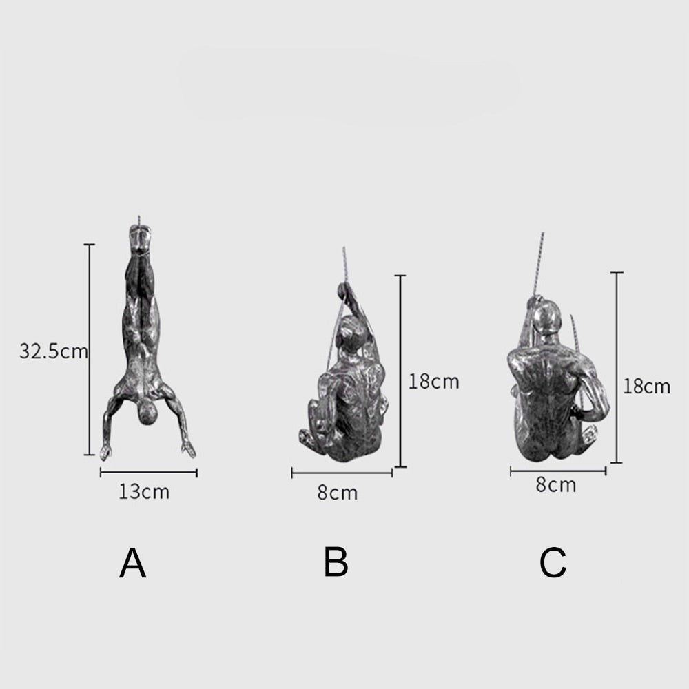 ArtiClimb wandfiguur | Klimsculptuur van kunsthars