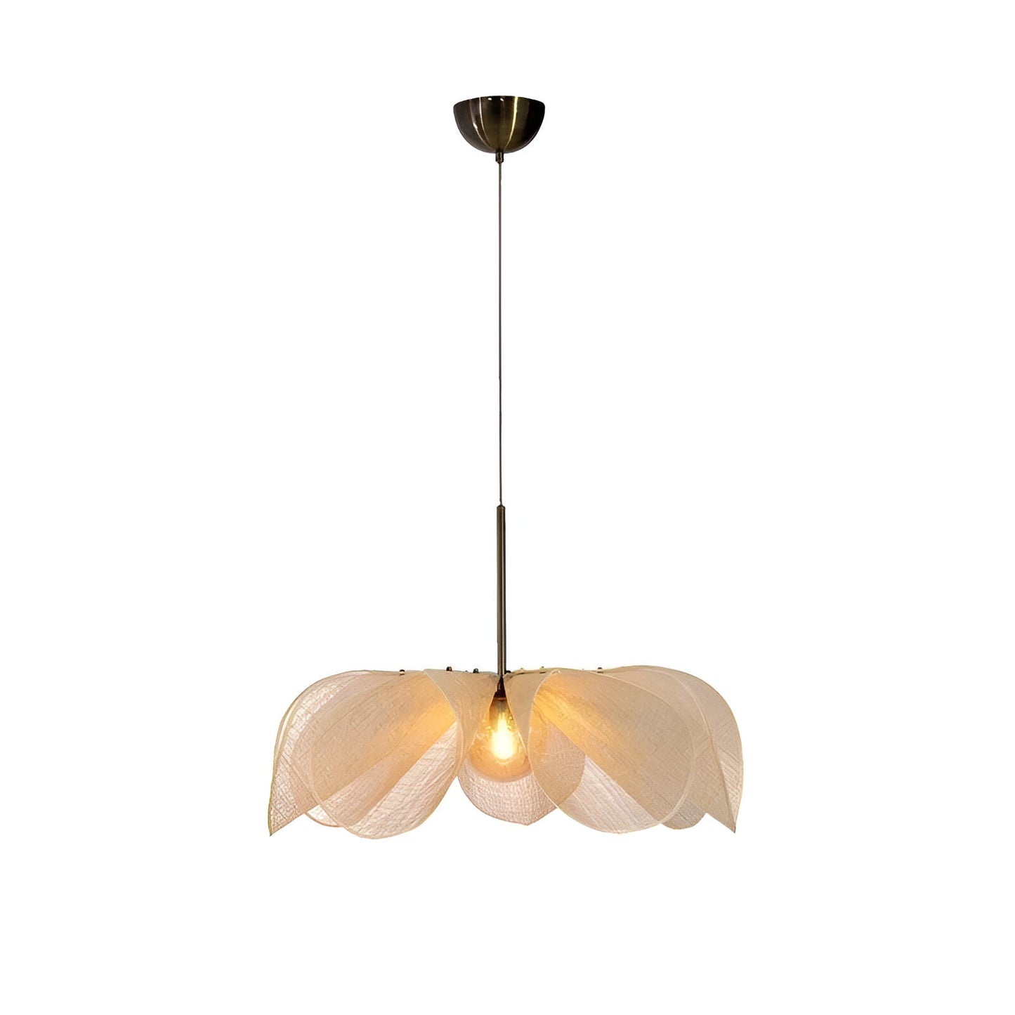Floruma Lune | Pendelleuchte im floralen Boho-Design aus Glas