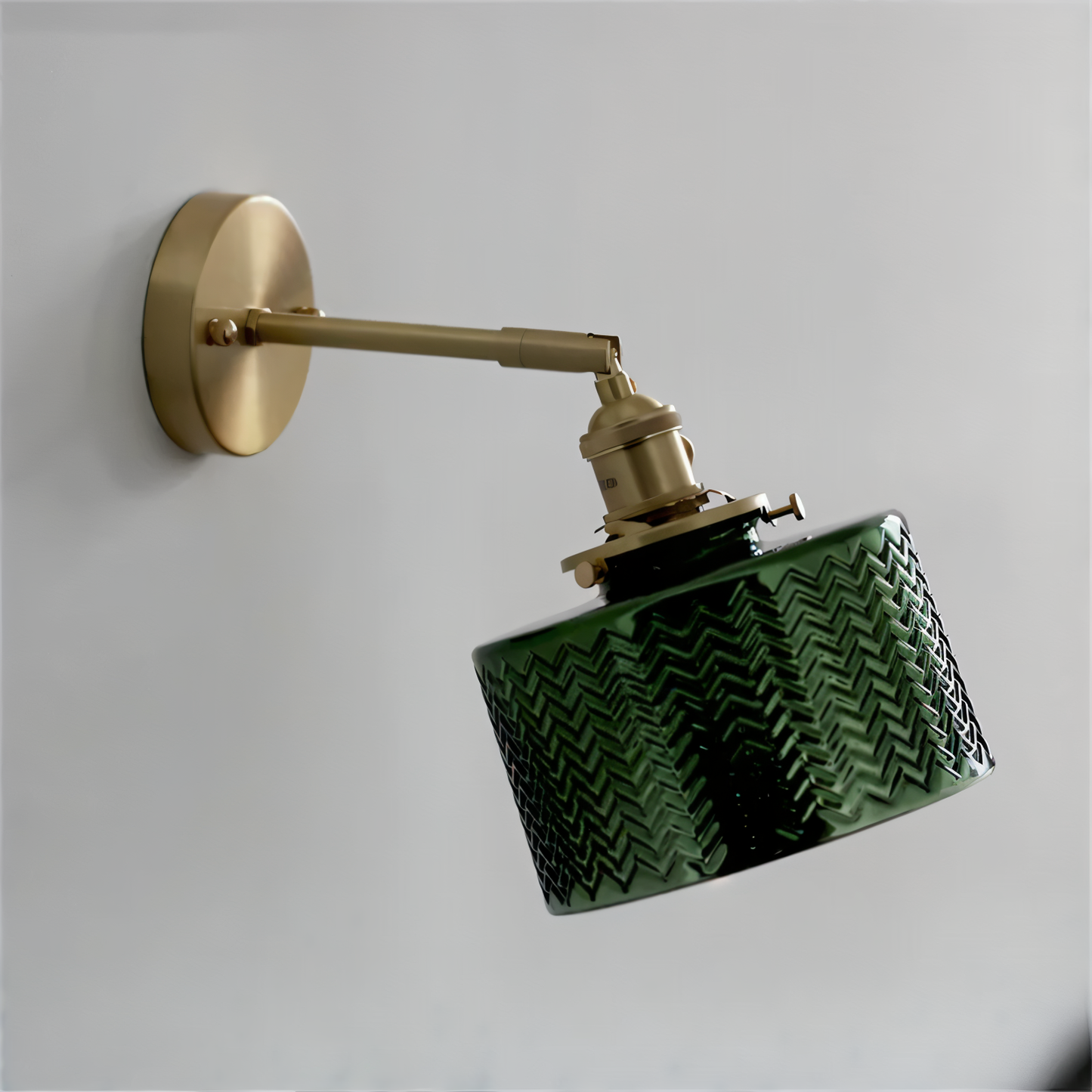 Olyviae | Verstelbare LED Wandleuchte aus Geriffeltem Glas im Skandinavischen Design