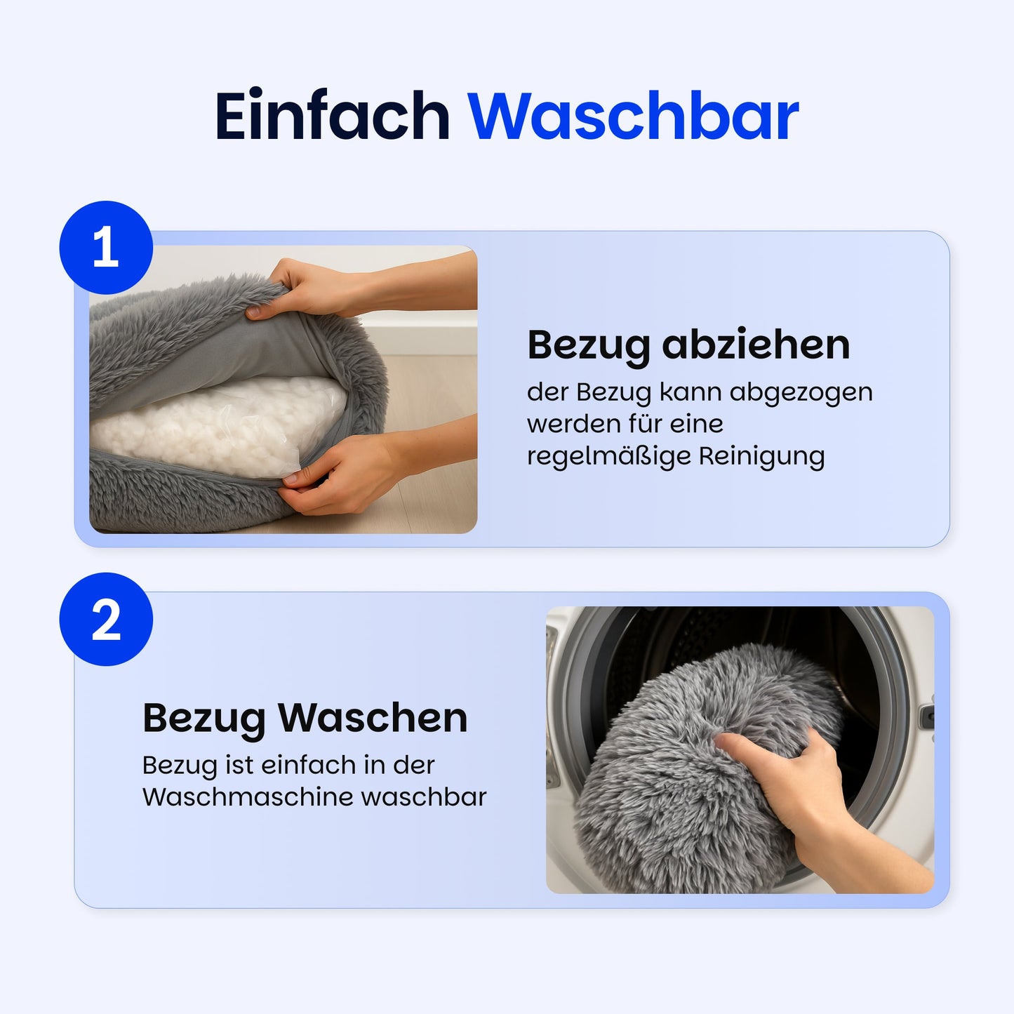 Mysa Beruhigendes Hundebett | Orthopädisch Komfort | Stresslindernd | Plüsch
