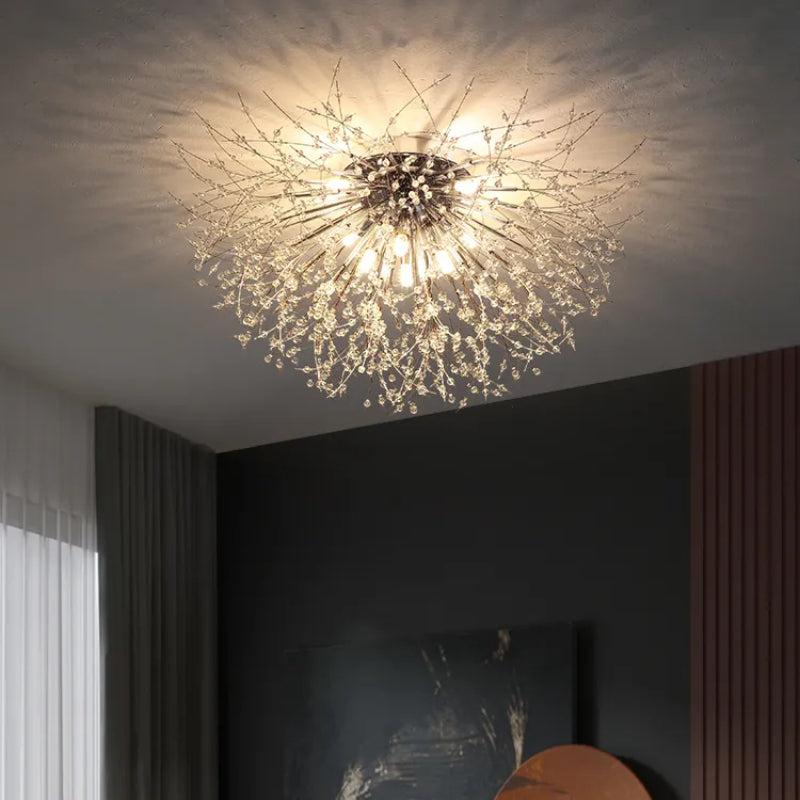 Moderne LED-Hängelampe aus Metall in Weißgold – ideal für Wohnzimmer & Esszimmer