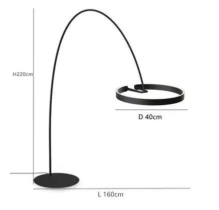 Arinella Curve | LED-Stehleuchte im nordischen Bogen-Design