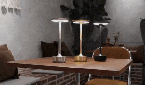 Lumora | Draadloze LED-tafellamp met touch-dimmer en 48 uur batterijduur