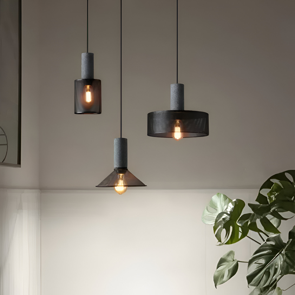 RusticLume Lampe | Schwarze Industrie-Pendelleuchte, höhenverstellbar & modern