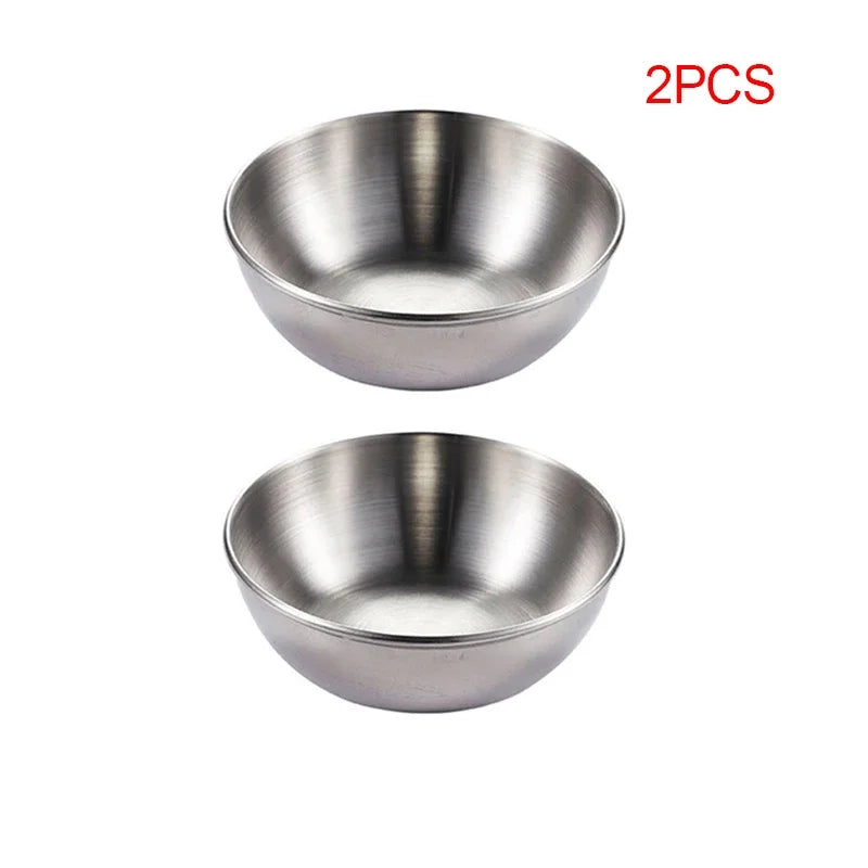 Aurinkó Set | Goldene Edelstahlschälchen für Saucen & Gewürze – 2er/4er Servierschalen-Set