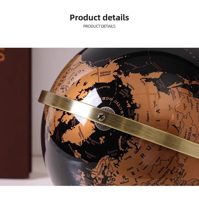 Orbia Globe | Draaibare metalen wereldbol voor bureaus en leeromgevingen