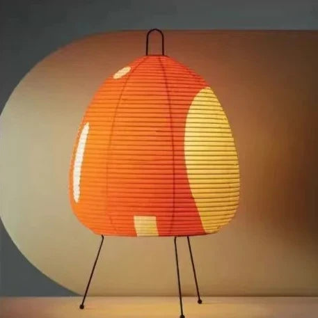 Yunari Haze | Gekleurde rijstpapieren lamp in Japanse Wabi-Sabi stijl
