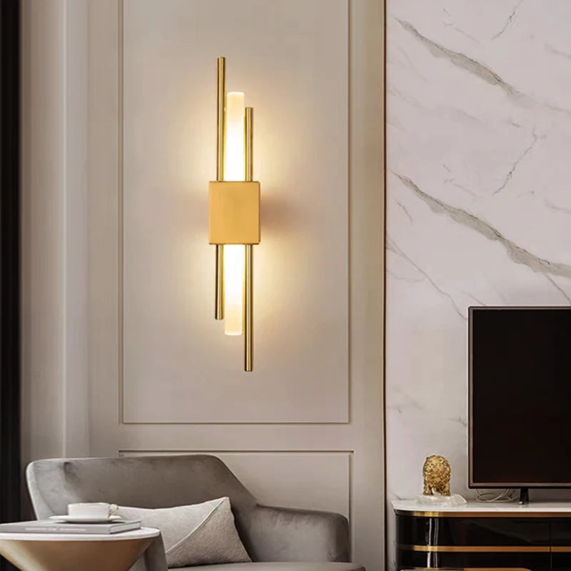 Lumoa Fynn | LED-Wandleuchte mit USB-Anschluss im nordischen Design für Schlafzimmer und Wohnbereich