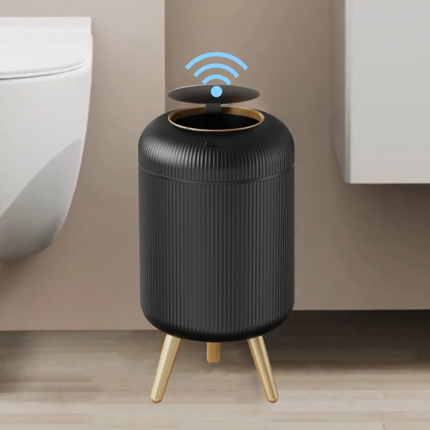 Vekkio Sense | Automatische prullenbak met bewegingssensor voor badkamer, keuken of kantoor