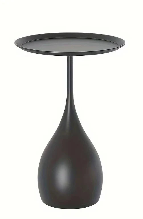 Ariessa Lumo | Mobiele ronde bijzettafel in licht-luxe design voor bank & bed