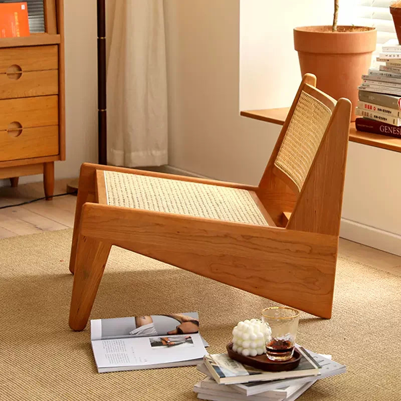 Lunair Canapé | Bank van hout en rotan in Frans-Scandinavische stijl