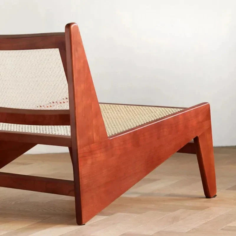 Lunair Canapé | Bank van hout en rotan in Frans-Scandinavische stijl