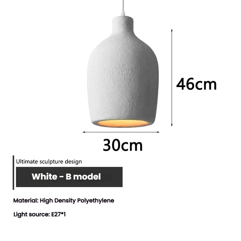 Halo Sabié | Design LED hanglamp in Wabi-Sabi stijl voor woonkamer & eetkamer