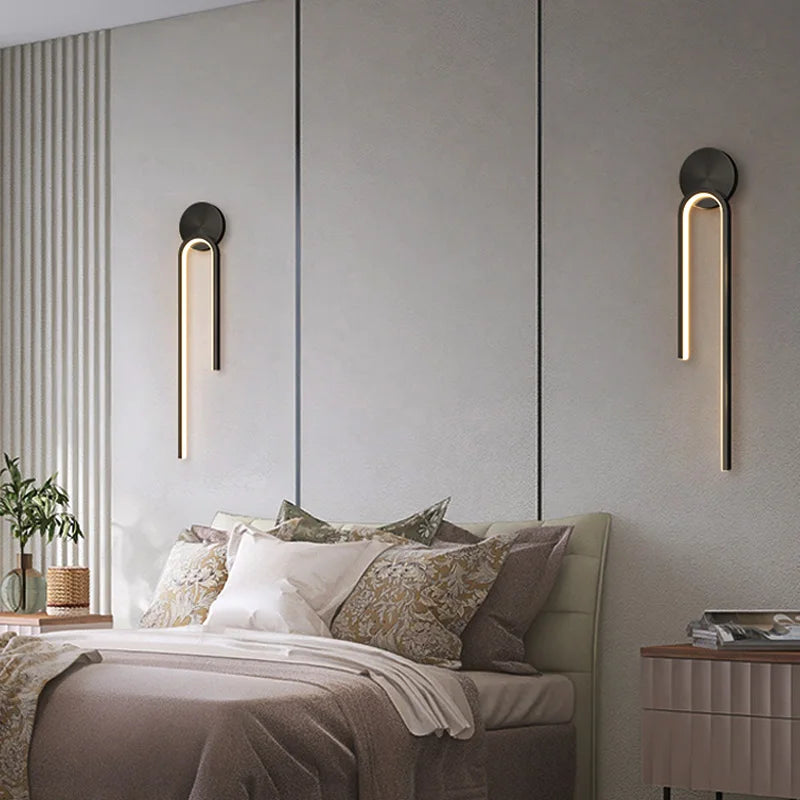Limae Veya | Minimalistische LED-Wandleuchte im nordischen Stil für Schlafzimmer und Bad