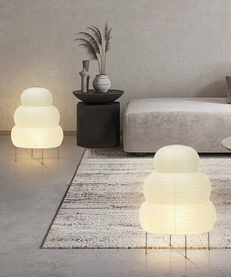 Yunari Curve | Stehlampe im Wabi-Sabi-Stil