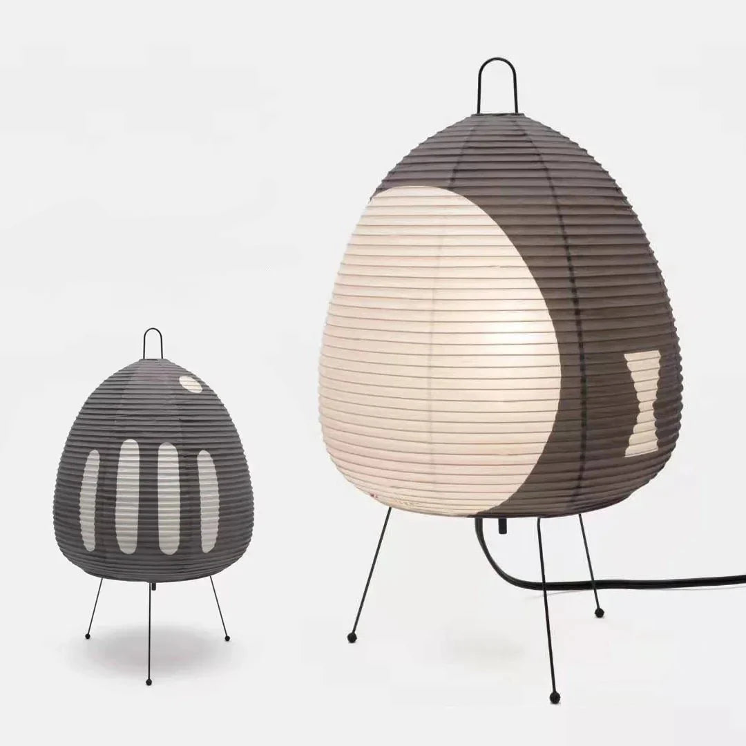 Yunari Haze | Gekleurde rijstpapieren lamp in Japanse Wabi-Sabi stijl