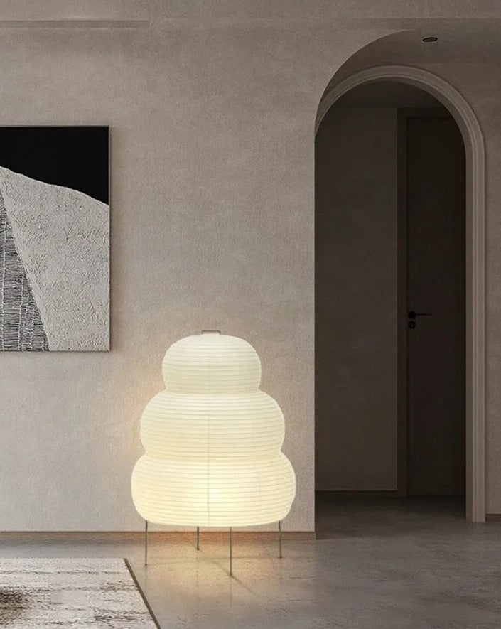 Yunari Curve | Stehlampe im Wabi-Sabi-Stil