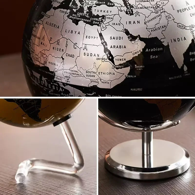 Orbia Globe | Rotierender Metallglobus für Schreibtisch & Lernumgebung