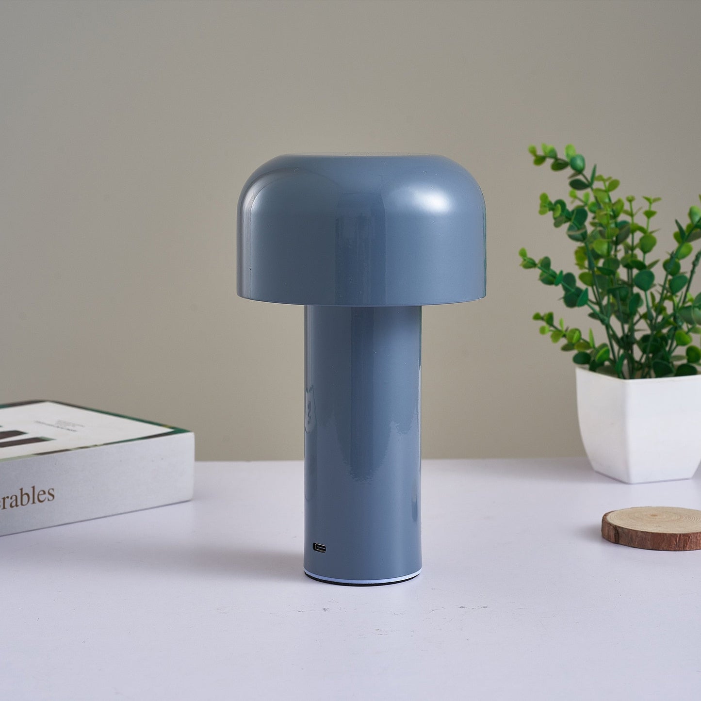 LumoFungo Classico | Kabellose Retro-Tischlampe im italienischen Pilzdesign
