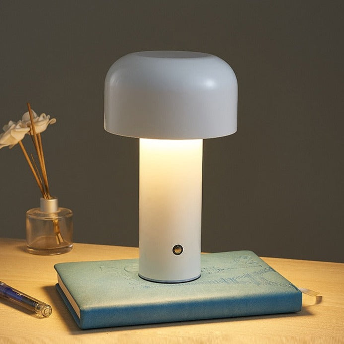 LumoFungo Classico | Kabellose Retro-Tischlampe im italienischen Pilzdesign
