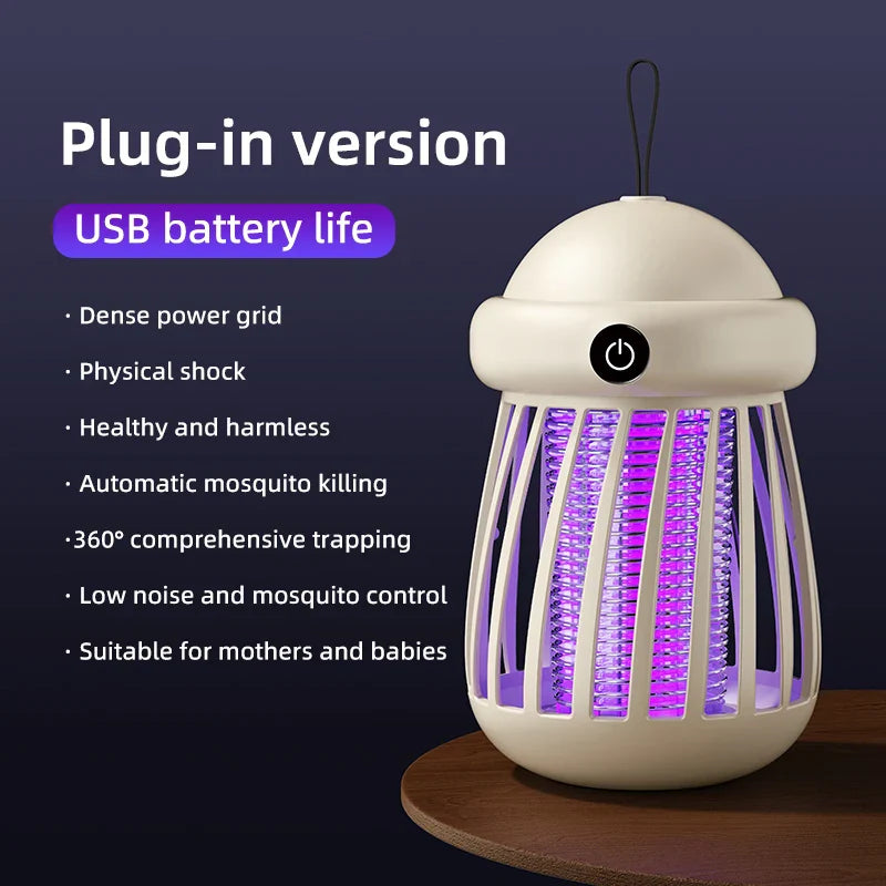 Skarin Glow | UV-Insektenvernichter mit 3000V Gitter für Innen & Außen