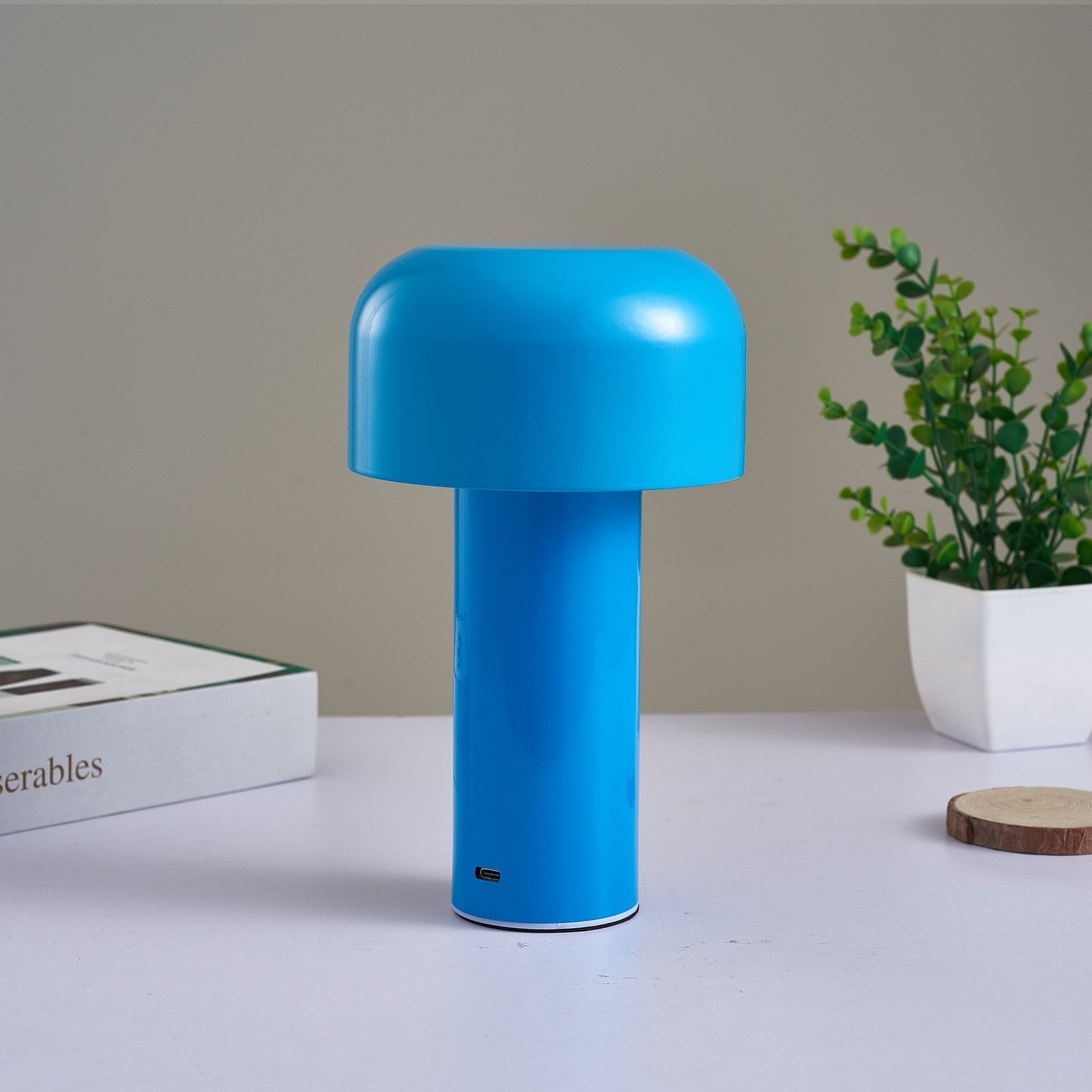 LumoFungo Classico | Kabellose Retro-Tischlampe im italienischen Pilzdesign