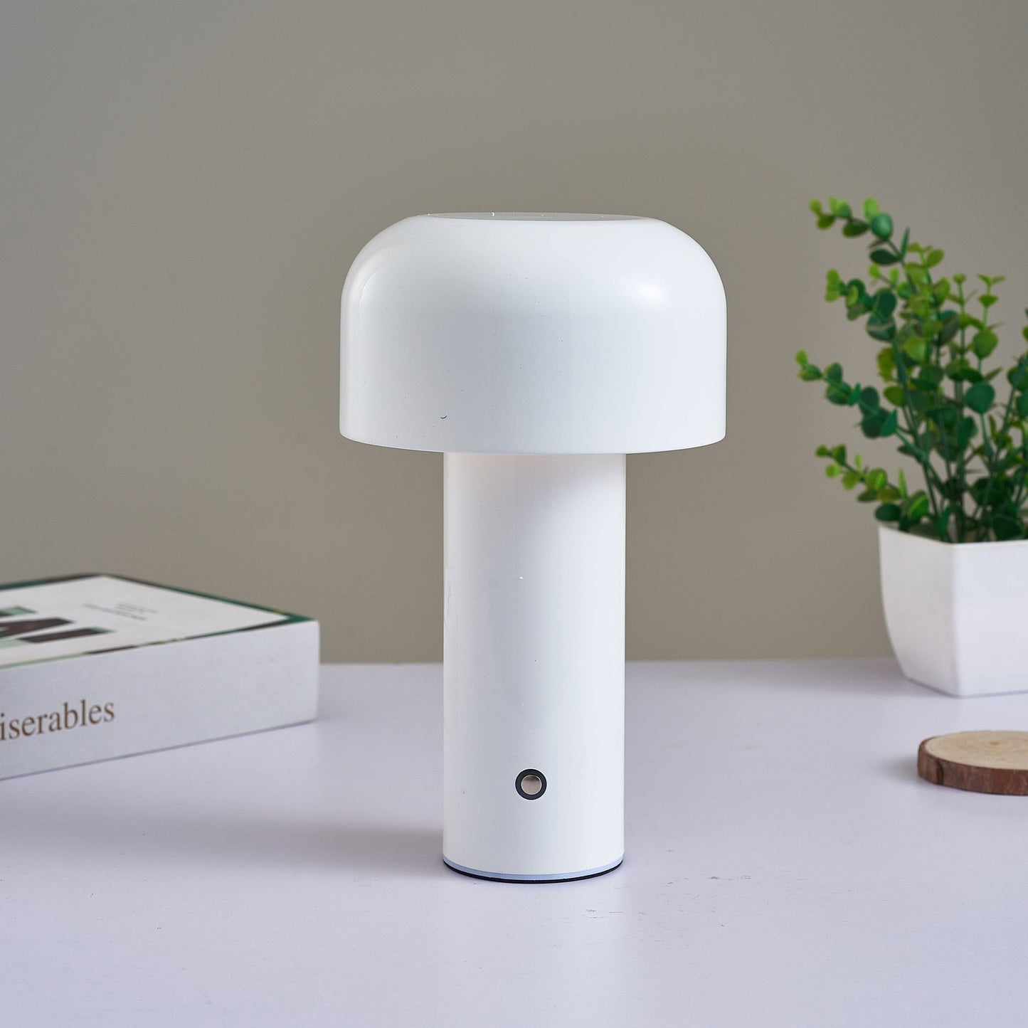 LumoFungo Classico | Kabellose Retro-Tischlampe im italienischen Pilzdesign