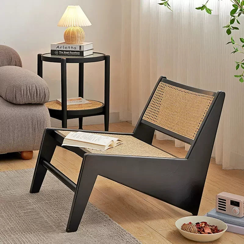 Lunair Canapé | Bank van hout en rotan in Frans-Scandinavische stijl