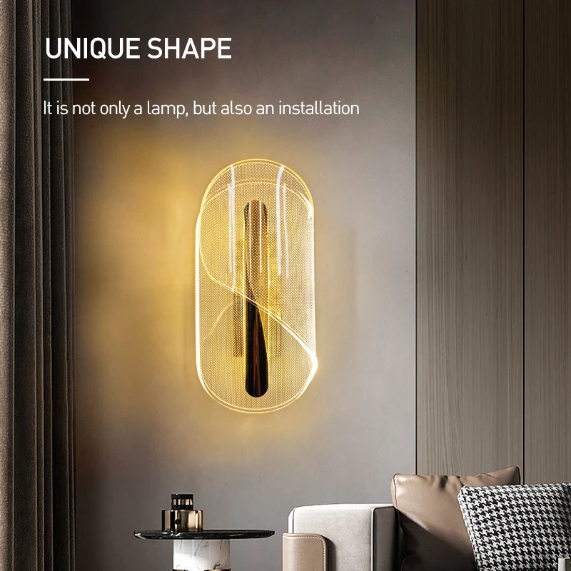 Lirien Alva | Nordic-stijl acryl LED wandlamp voor slaapkamers en woonruimtes